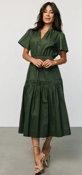 Together With You Maxi Dress- Olive