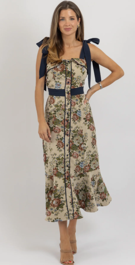 Pryce Tapestry Print Midi Dress