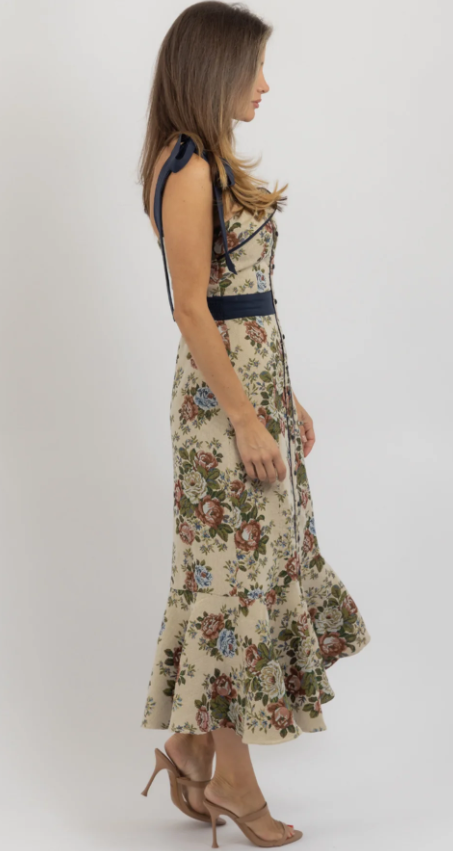 Pryce Tapestry Print Midi Dress