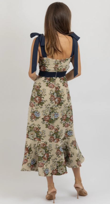 Pryce Tapestry Print Midi Dress