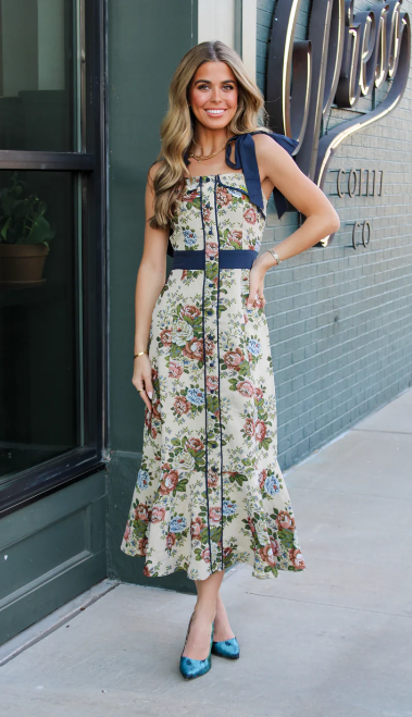 Pryce Tapestry Print Midi Dress