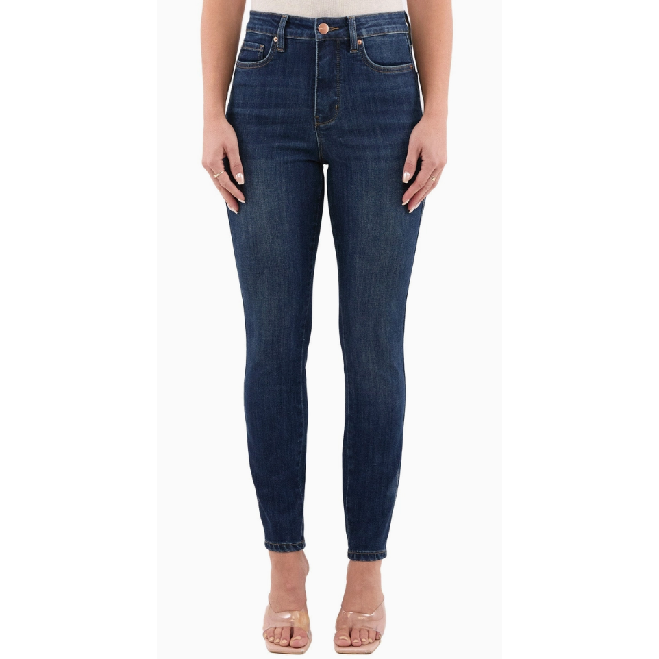 White Smoke Sophie High Rise Skinny Jeans