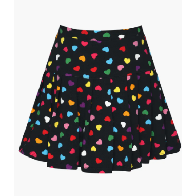 White Smoke HANNAH BANANA Kids' Heart Pleated A-Line Skort