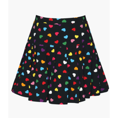 White Smoke HANNAH BANANA Kids' Heart Pleated A-Line Skort