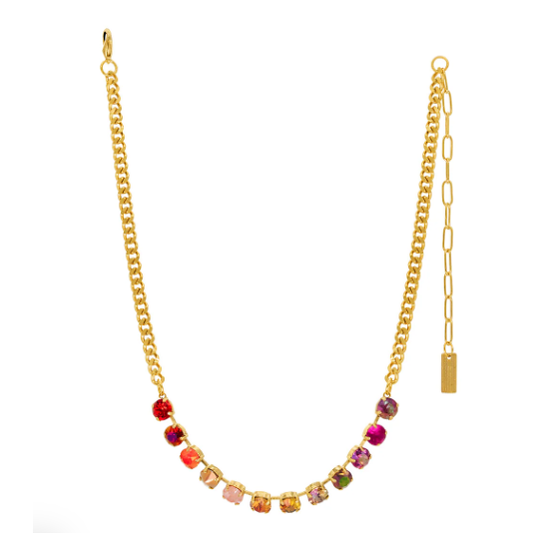 TOVA MINI OAKLAND NECKLACE IN FLAMINGO MIX