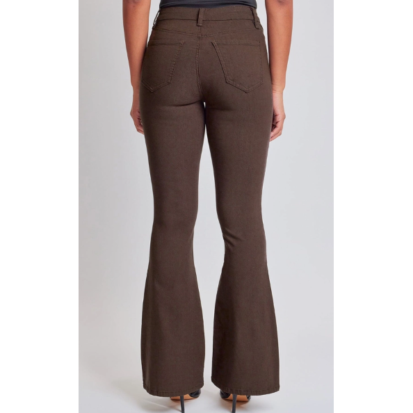 Light Gray YMI Hyperstretch High Rise Flare Pants, COCO