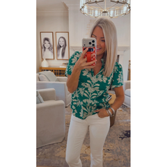Rosy Brown Taryn Top in green