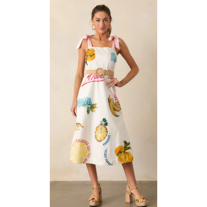 Light Gray Zahra Island Tyra Smocked Midi Dress