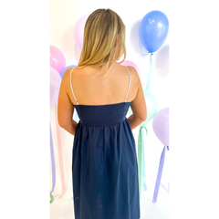 White Smoke Viona Empire Midi Dress