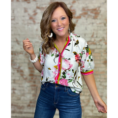 AUTUMN HUES FLORAL TOP