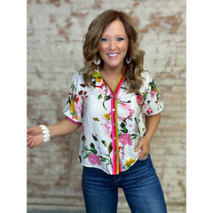 AUTUMN HUES FLORAL TOP