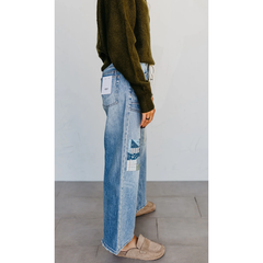 Vervet Patchwork Drawstring Denim