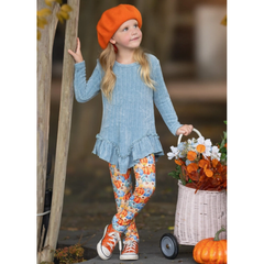 Mia Belle Pumpkin Patch Legging Set