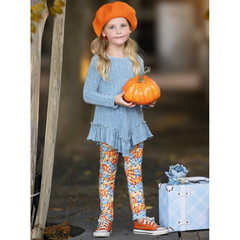 Mia Belle Pumpkin Patch Legging Set