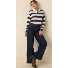 VERVET Mid Rise Dark Wash Trouser Jeans