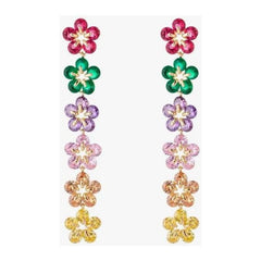 White Smoke Shura Earrings - Multi