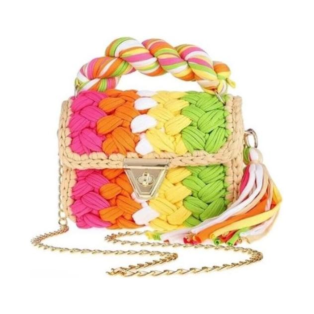 Sorbet Rainbow Montego Woven Bag