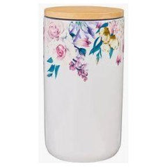 Light Gray Today I'm Grateful For Purple Floral Ceramic Gratitude Jar