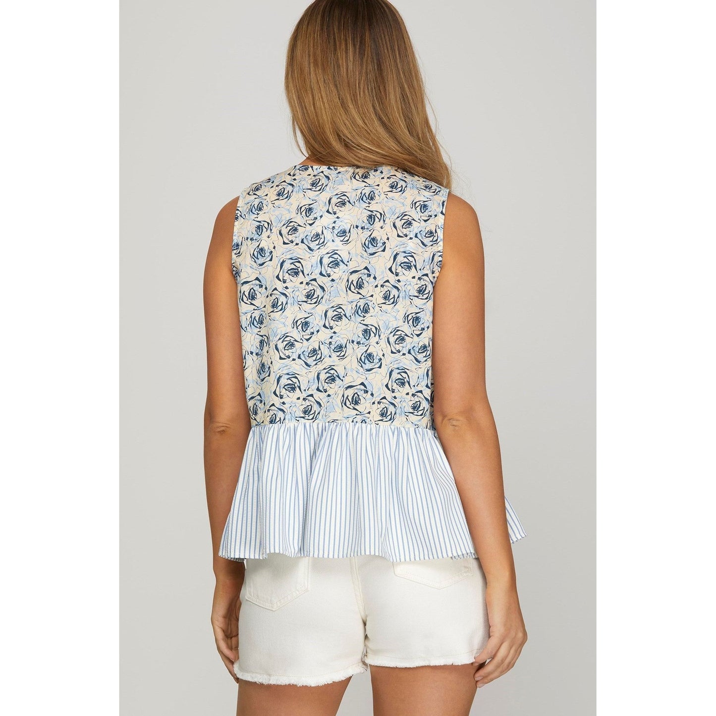 Lila Flower Bow Top