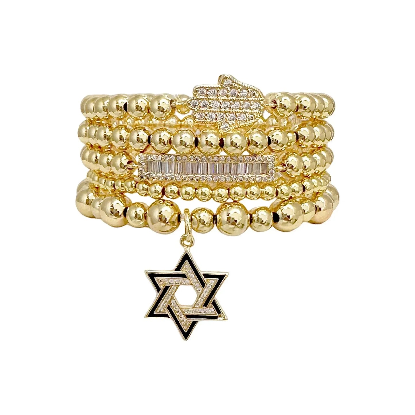 Love Lisa, Lori Star of David Bracelet Stack Collection