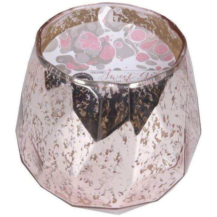 White Smoke Sweet Grace Candle #011 Blush Mercury Glass