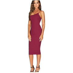 White Smoke Nookie Penelope One-Shoulder Midi Dress