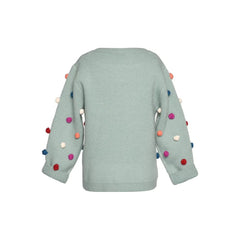 Dark Gray Hannah Banana Pom Pom Sweater