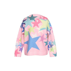 White Smoke Hannah Banana Star Sweater with Rhinestones