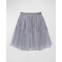 Lavender Hannah Banana Girl's Tiered Ruffle Tulle Skirt