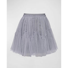 Lavender Hannah Banana Girl's Tiered Ruffle Tulle Skirt